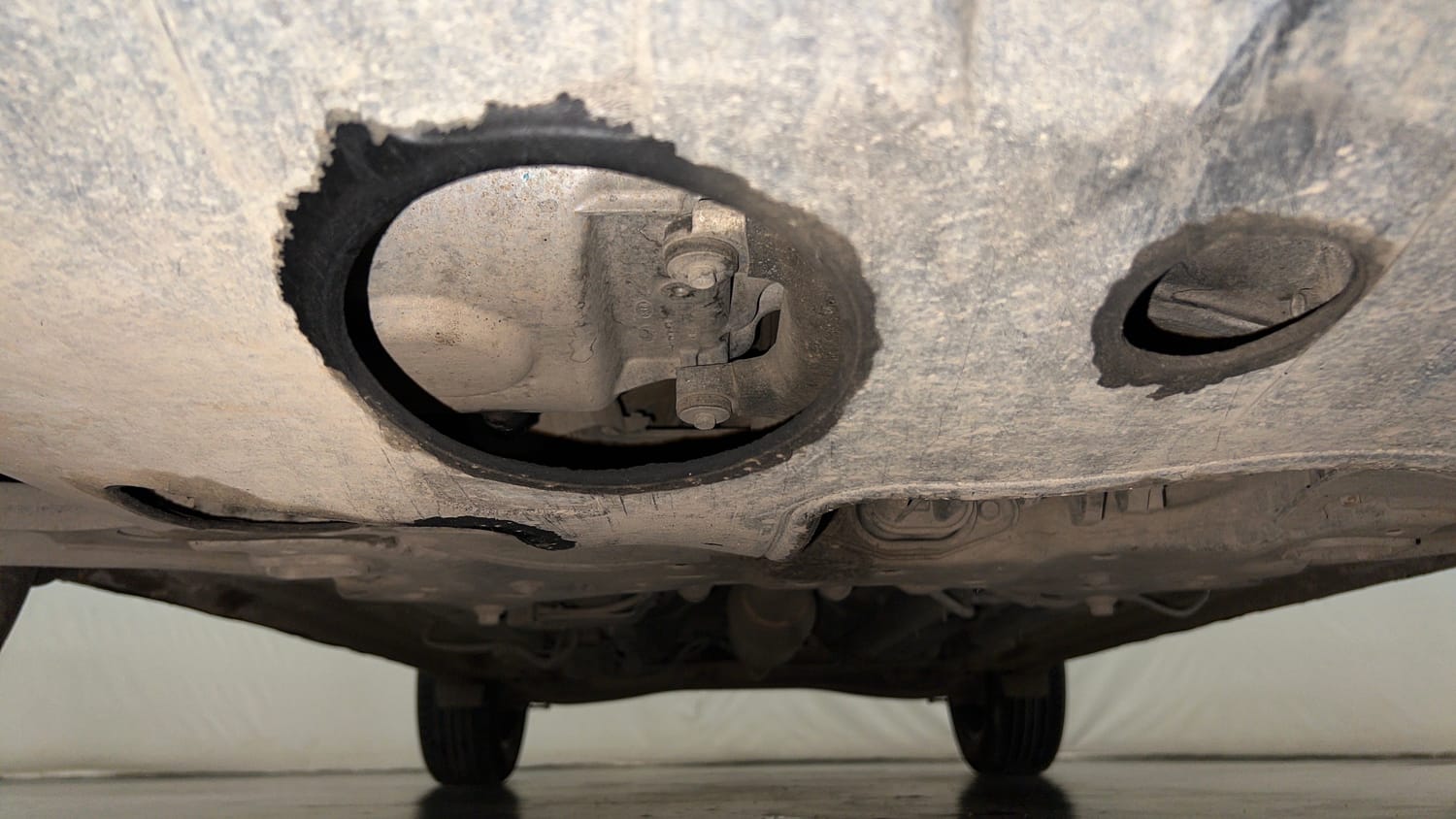 Used 2023 Hyundai Creta SX (O) 1.5 Diesel Automatic Diesel Automatic extra FRONT LEFT UNDERBODY VIEW