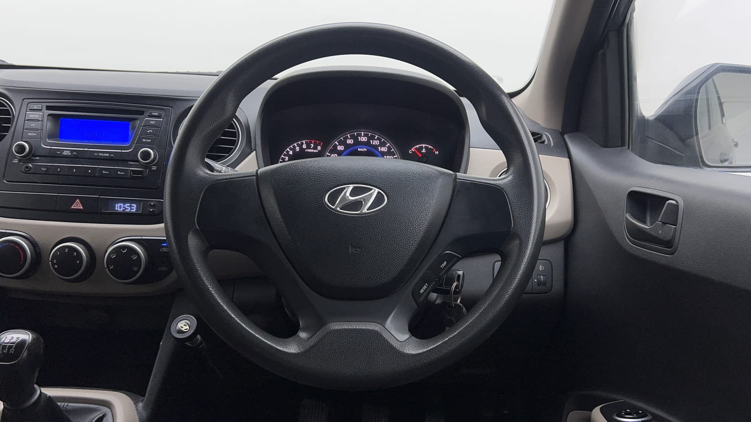 Used 2014 Hyundai Grand i10 Magna 1.2 Kappa VTVT Petrol Manual interior STEERING VIEW