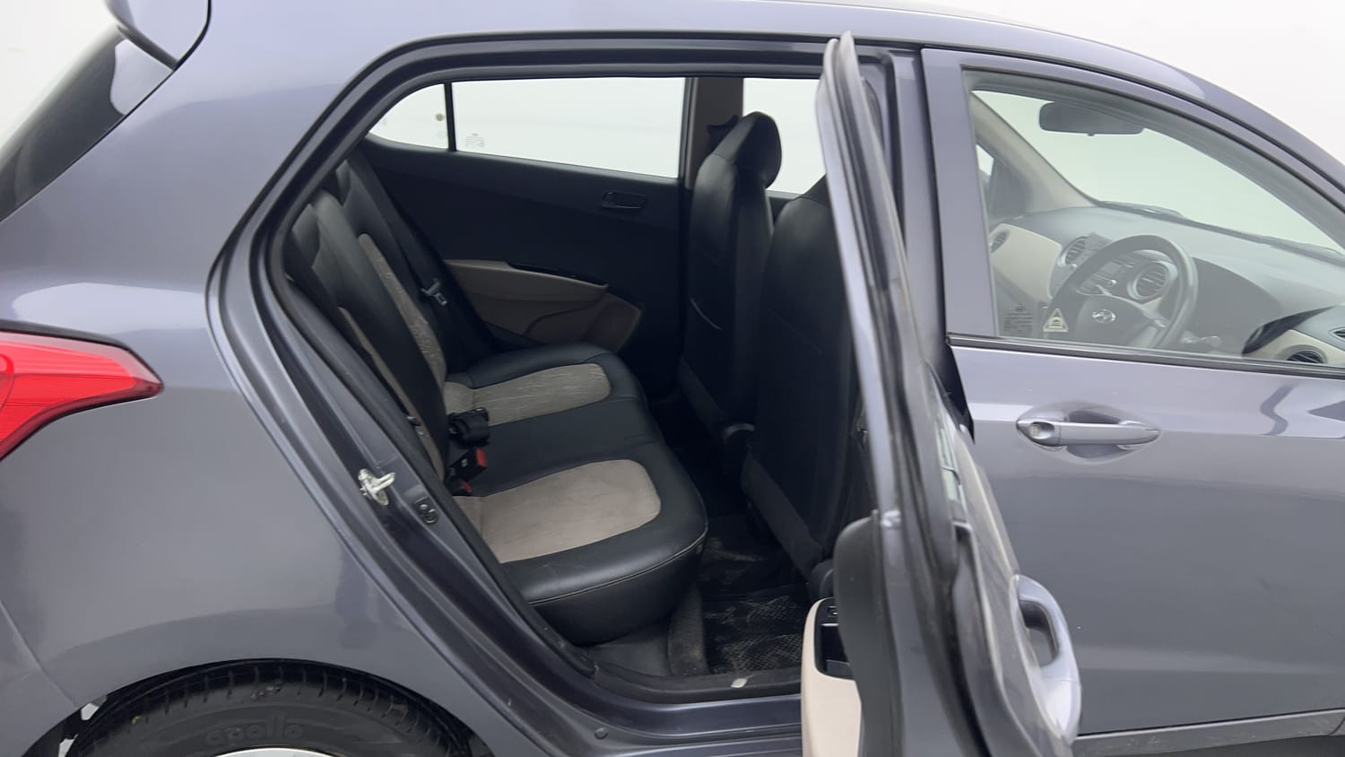 Used 2014 Hyundai Grand i10 Magna 1.2 Kappa VTVT Petrol Manual interior RIGHT SIDE REAR DOOR CABIN VIEW