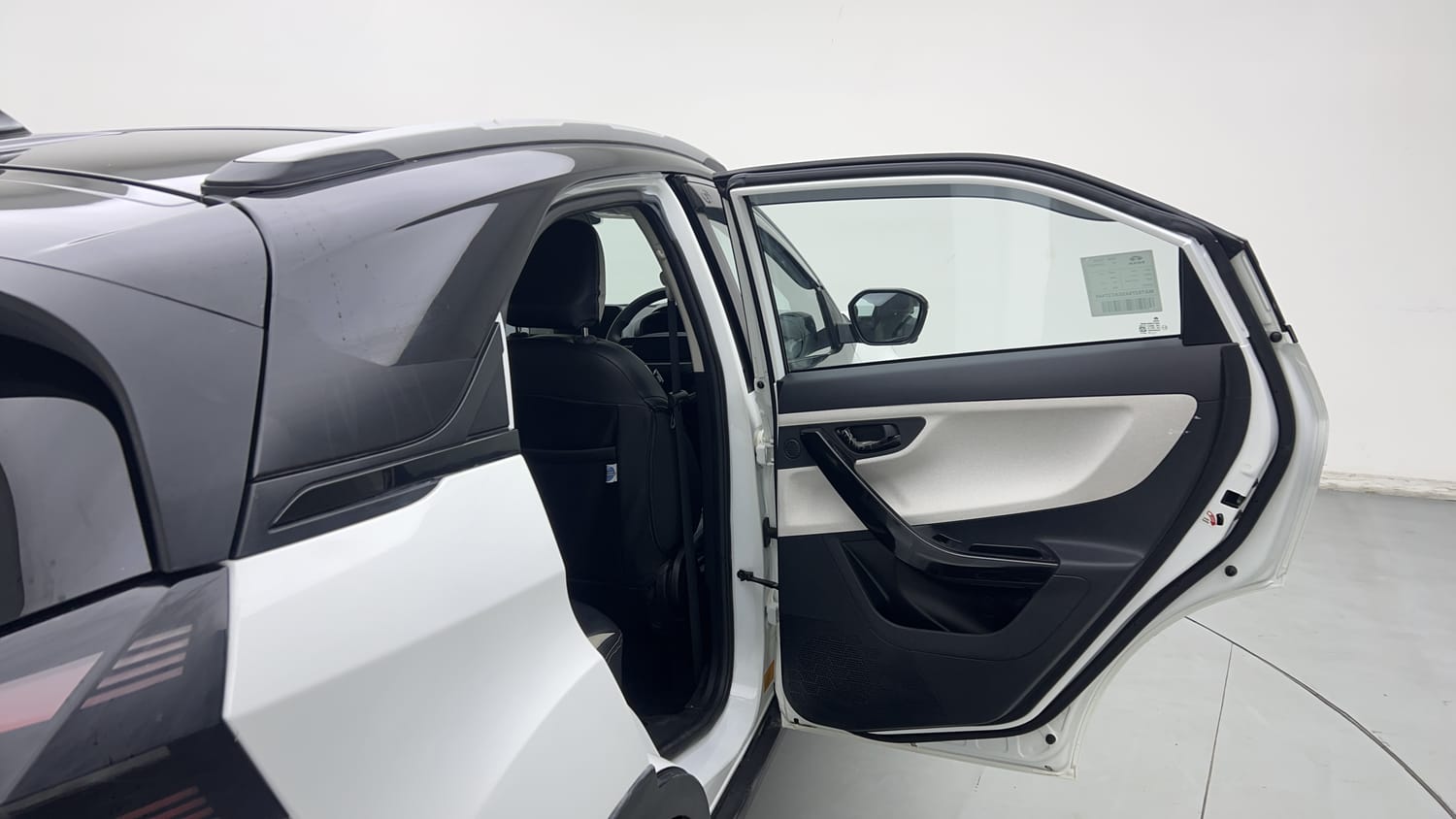 Used 2025 Tata Nexon Creative Plus (PS) 1.2 Petrol DCA Dual Tone Petrol Automatic interior RIGHT REAR DOOR OPEN VIEW