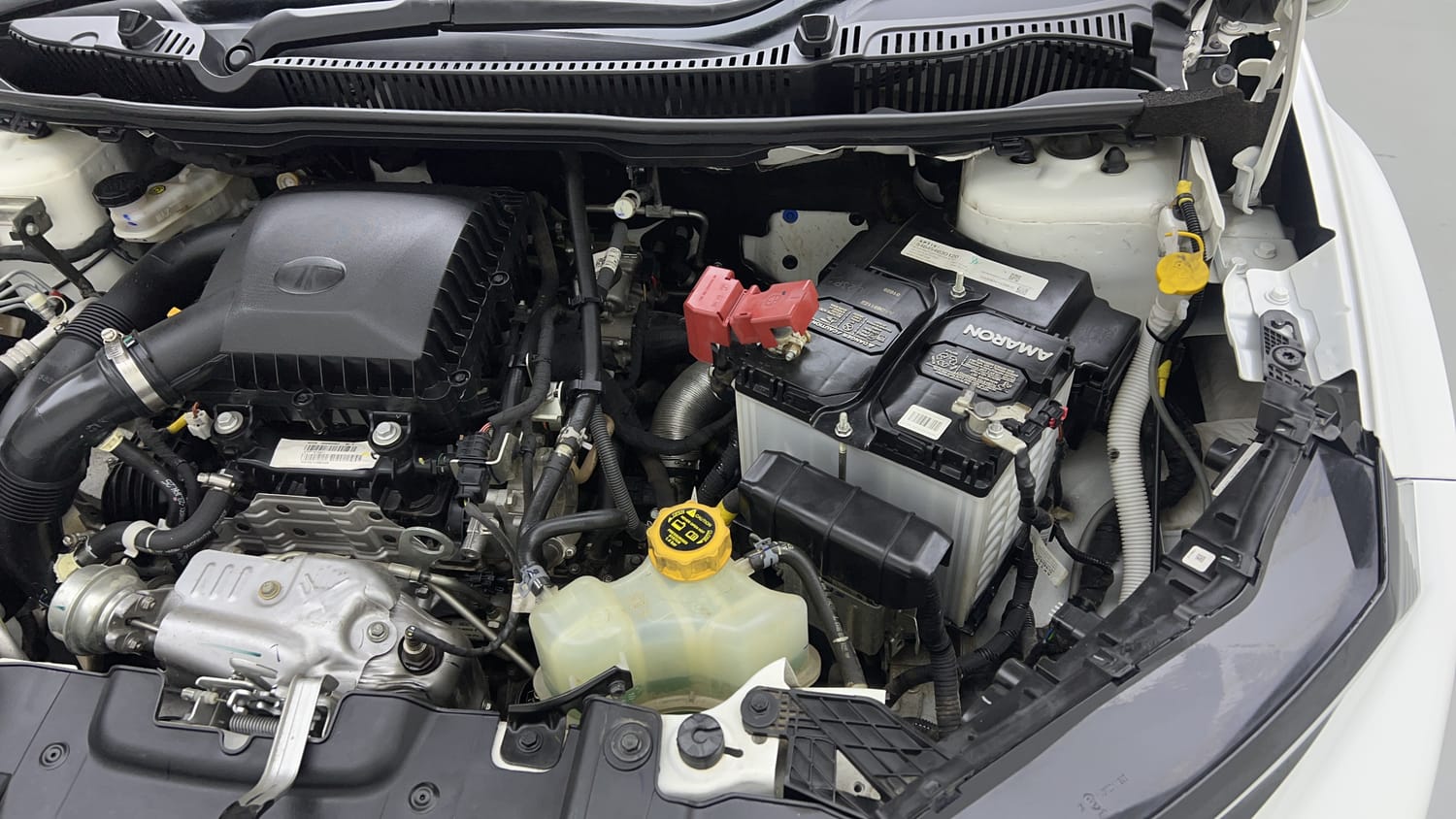 Used 2025 Tata Nexon Creative Plus (PS) 1.2 Petrol DCA Dual Tone Petrol Automatic engine ENGINE LEFT SIDE VIEW