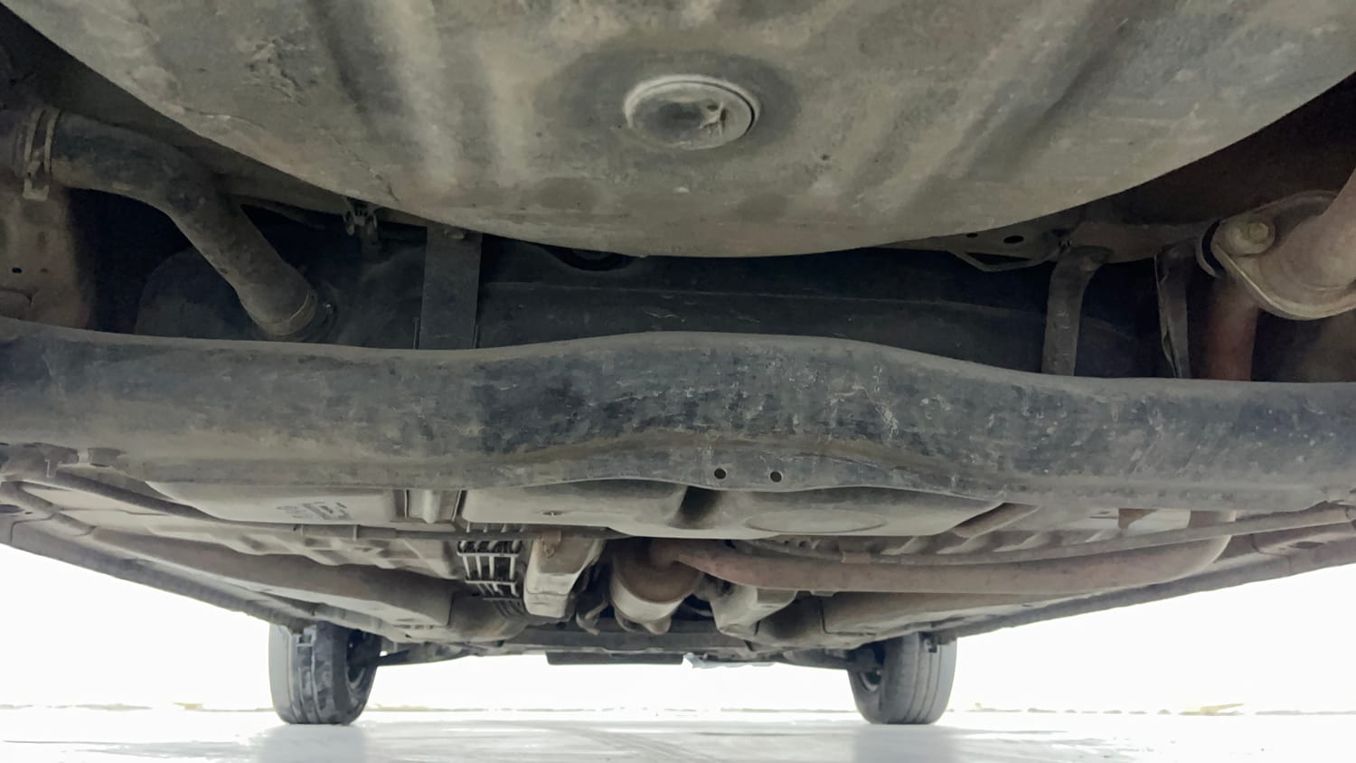 Used 2017 Honda Brio S MT Petrol Manual extra REAR UNDERBODY VIEW (TAKEN FROM REAR)