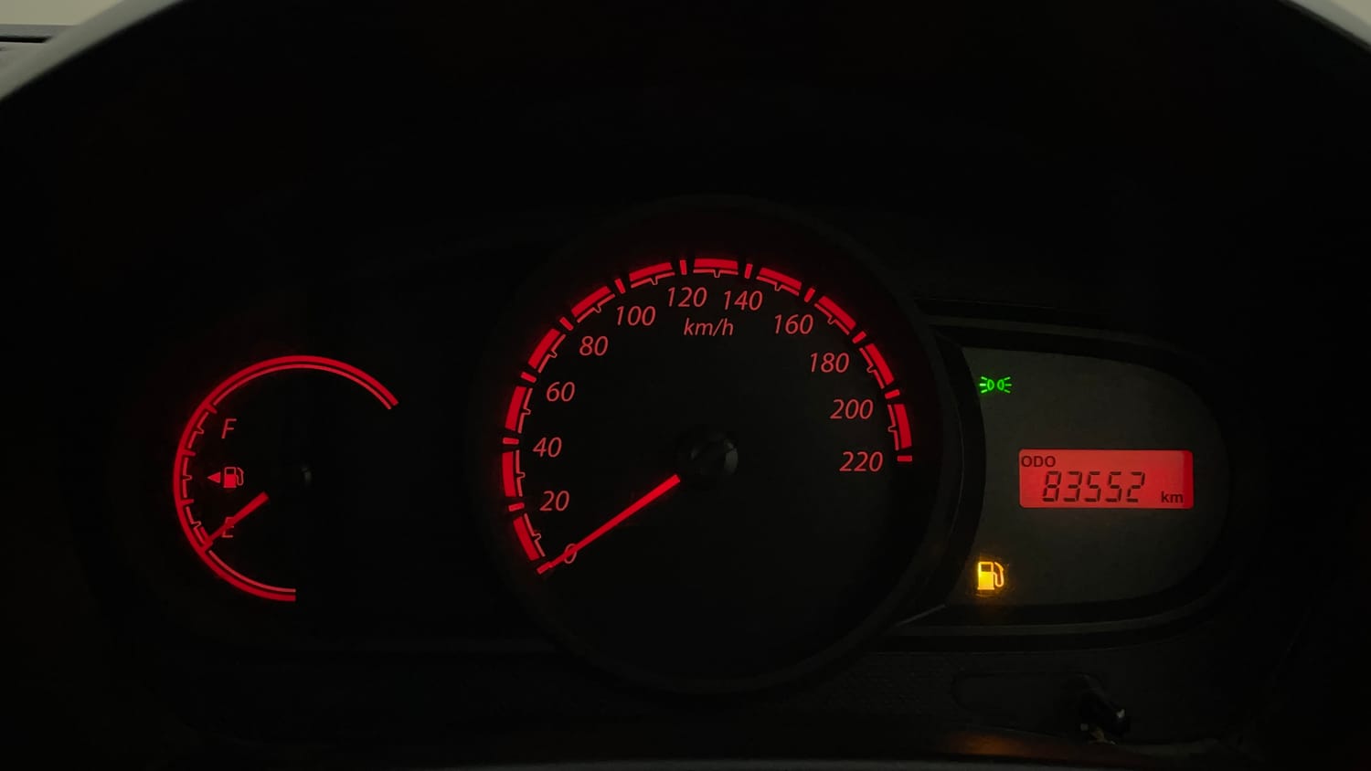 Used 2012 Ford Figo Duratec Petrol EXI 1.2 Petrol Manual interior CLUSTERMETER VIEW