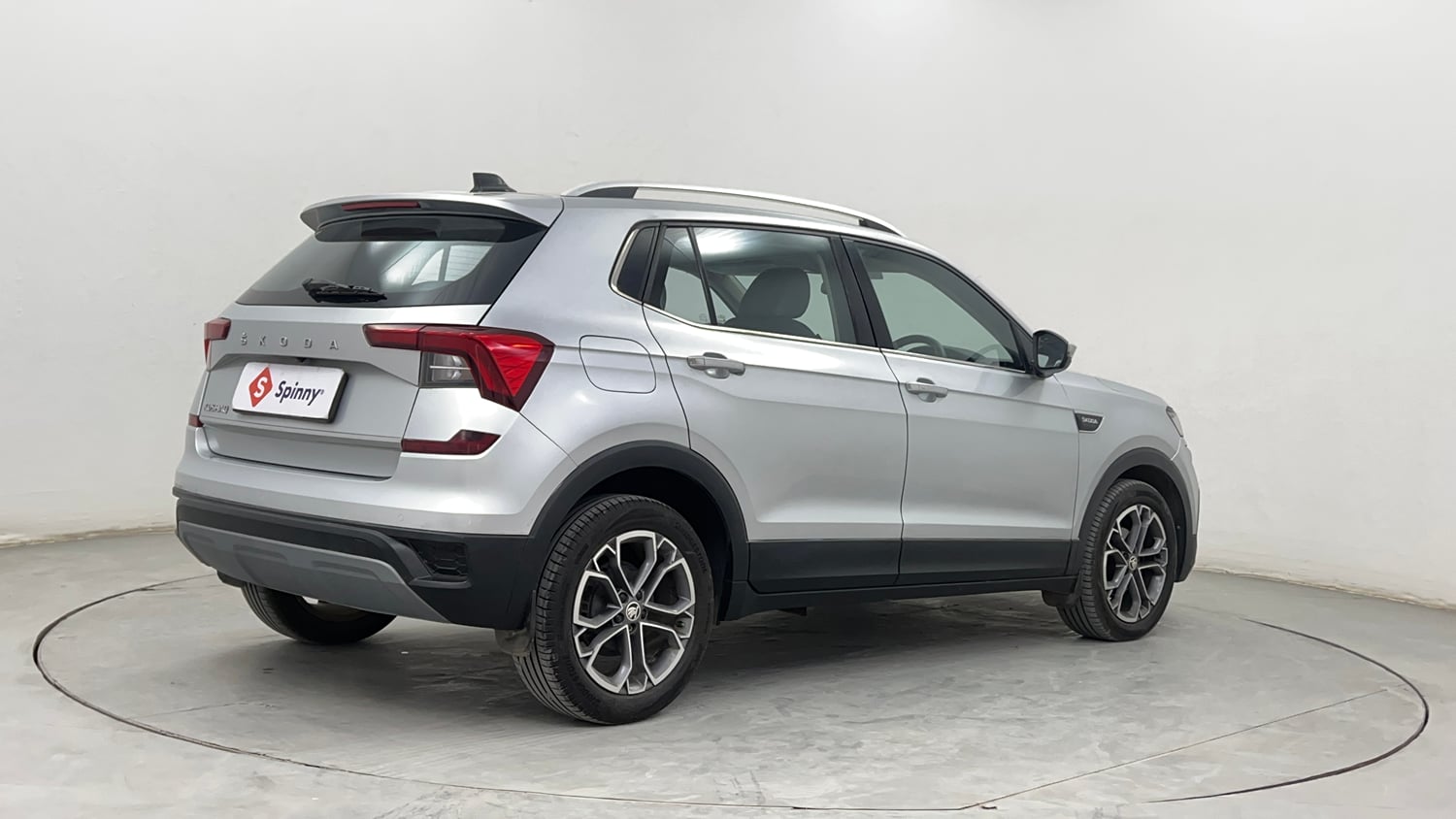 Used 2022 Skoda Kushaq Style 1.0L TSI AT Petrol Automatic exterior RIGHT REAR CORNER VIEW