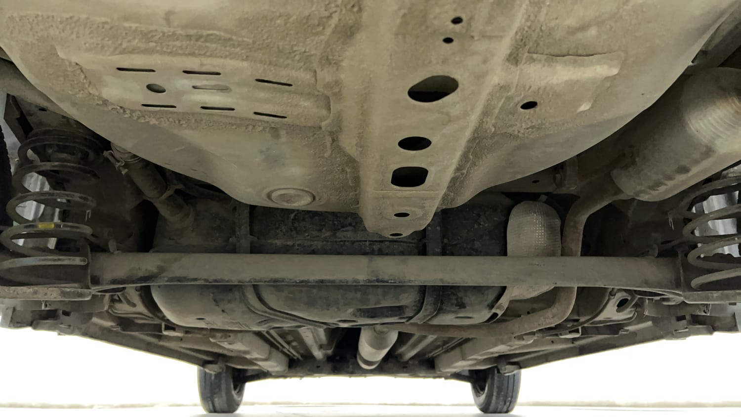 Used 2015 Maruti Suzuki Swift Dzire VXI Petrol Manual extra REAR UNDERBODY VIEW (TAKEN FROM REAR)