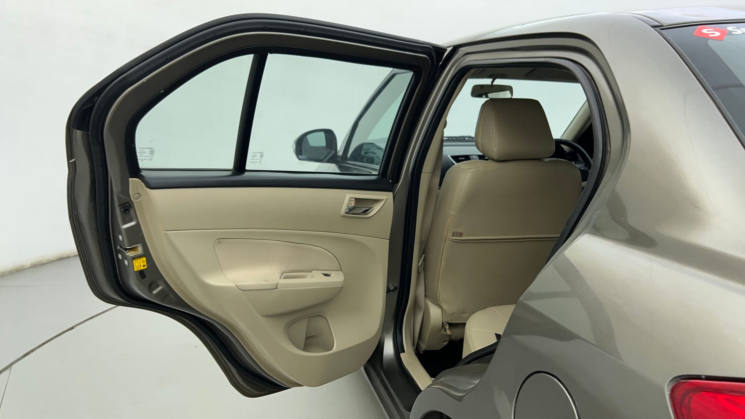 Used 2015 Maruti Suzuki Swift Dzire VXI Petrol Manual interior LEFT REAR DOOR OPEN VIEW