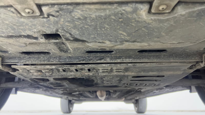 Used 2022 Renault Kiger RXZ AMT Petrol Automatic extra FRONT LEFT UNDERBODY VIEW