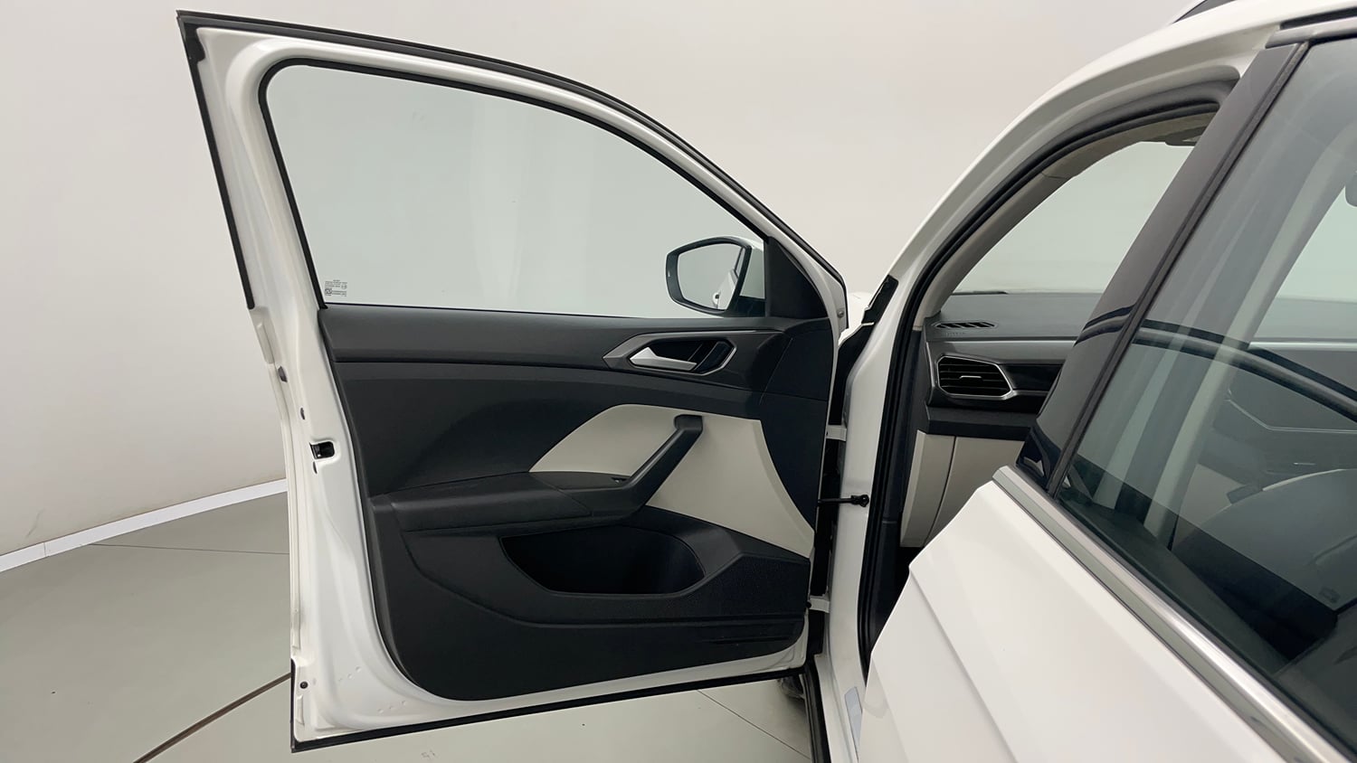 Used 2022 Volkswagen Taigun Topline 1.0 TSI MT Petrol Manual interior LEFT FRONT DOOR OPEN VIEW