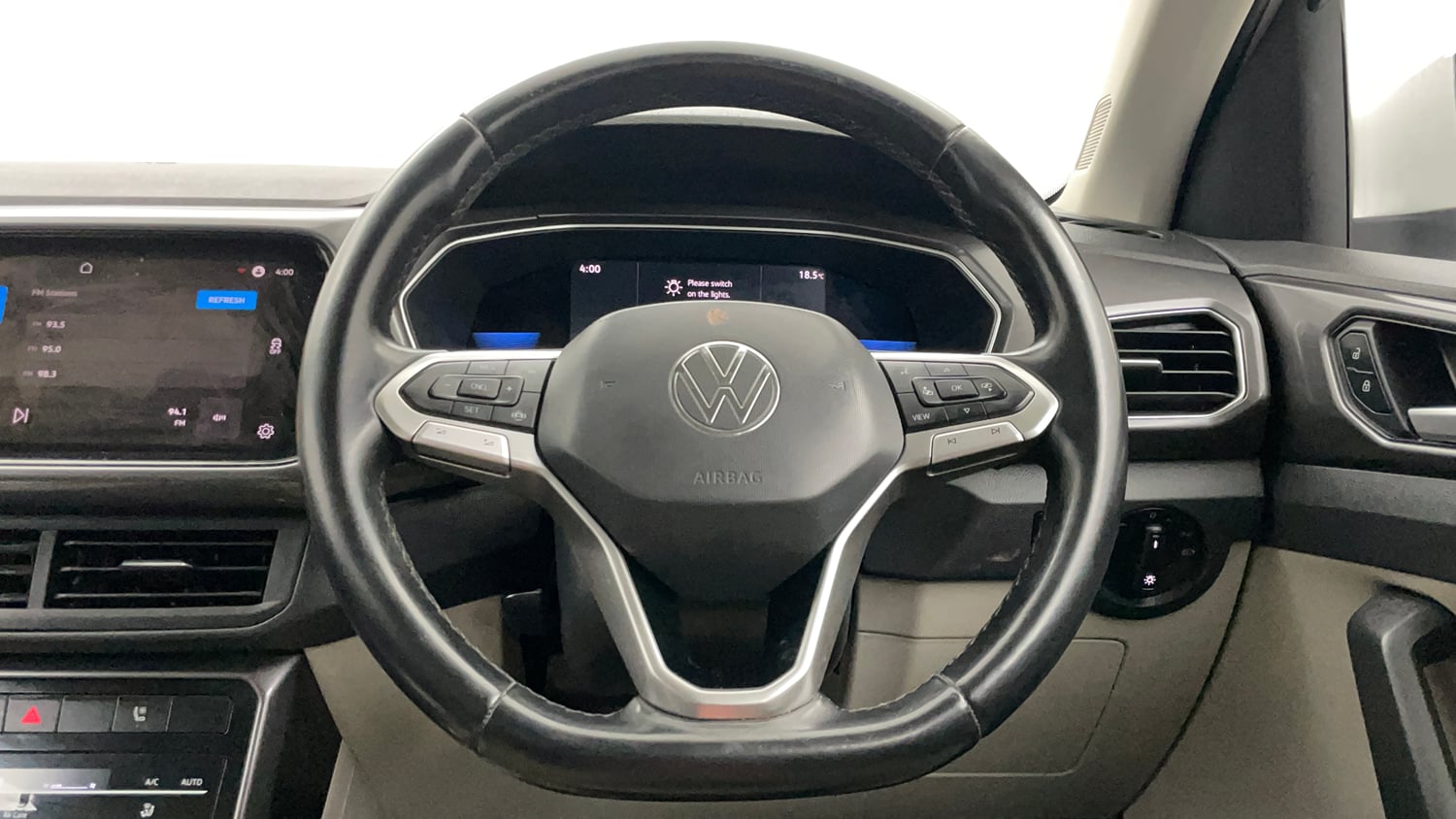 Used 2022 Volkswagen Taigun Topline 1.0 TSI MT Petrol Manual interior STEERING VIEW