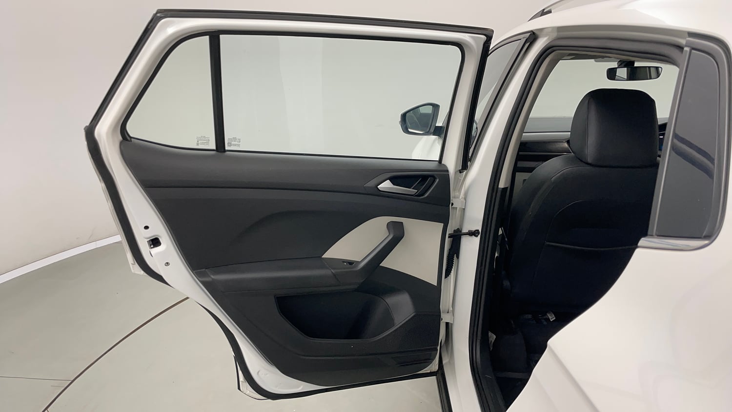 Used 2022 Volkswagen Taigun Topline 1.0 TSI MT Petrol Manual interior LEFT REAR DOOR OPEN VIEW
