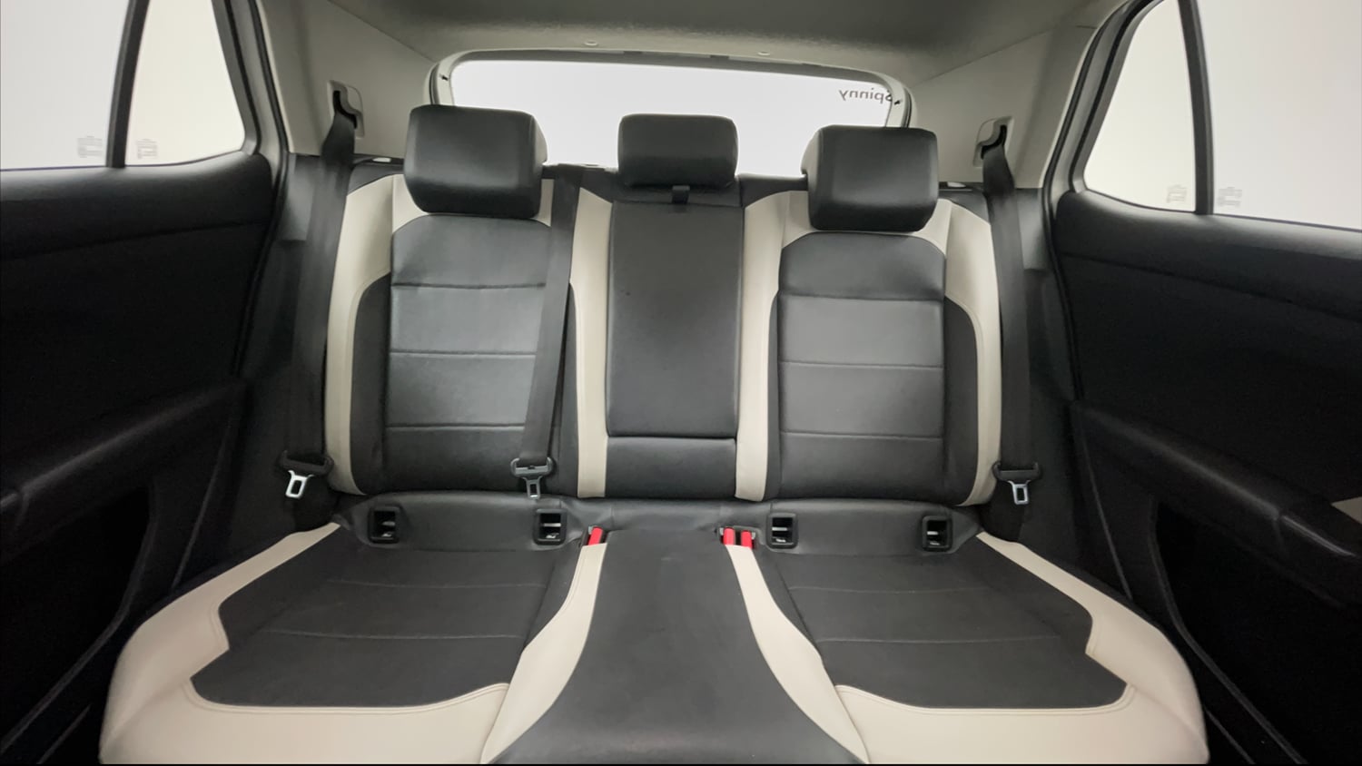 Used 2022 Volkswagen Taigun Topline 1.0 TSI MT Petrol Manual interior REAR SEAT CONDITION VIEW
