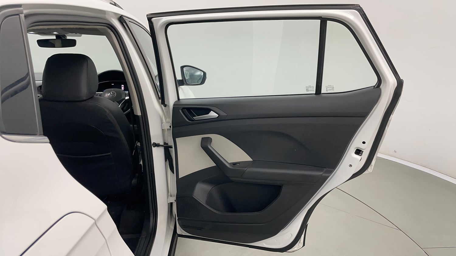 Used 2022 Volkswagen Taigun Topline 1.0 TSI MT Petrol Manual interior RIGHT REAR DOOR OPEN VIEW