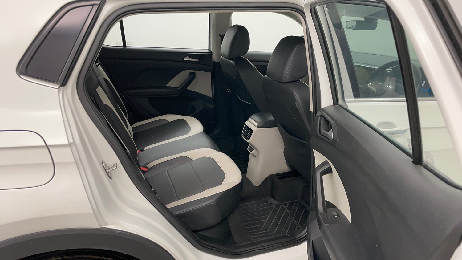 Used 2022 Volkswagen Taigun Topline 1.0 TSI MT Petrol Manual interior RIGHT SIDE REAR DOOR CABIN VIEW