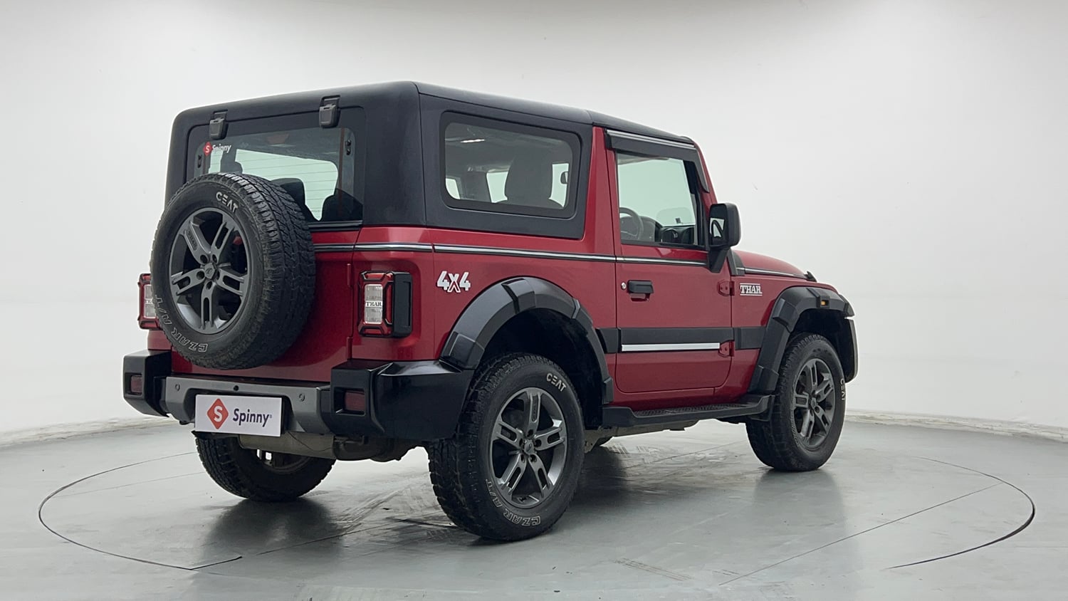 Used 2021 mahindra Thar LX Hard Top Petrol MT 4WD Petrol Manual exterior RIGHT REAR CORNER VIEW