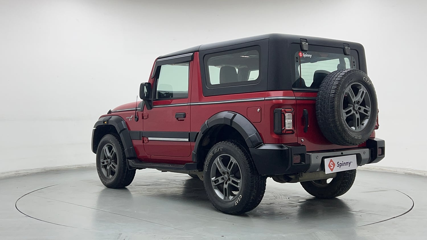 Used 2021 mahindra Thar LX Hard Top Petrol MT 4WD Petrol Manual exterior LEFT REAR CORNER VIEW