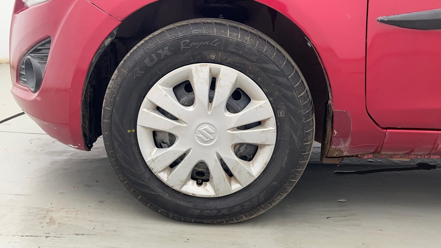 Used 2013 Maruti Suzuki Ritz Vdi BS-IV Diesel Manual tyres LEFT FRONT TYRE RIM VIEW