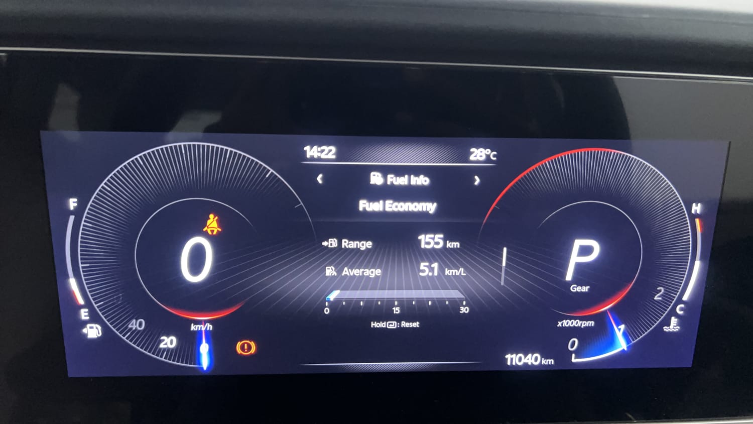 Used 2024 Mahindra XUV700 AX5 Diesel AT 7 STR Diesel Automatic interior CLUSTERMETER VIEW