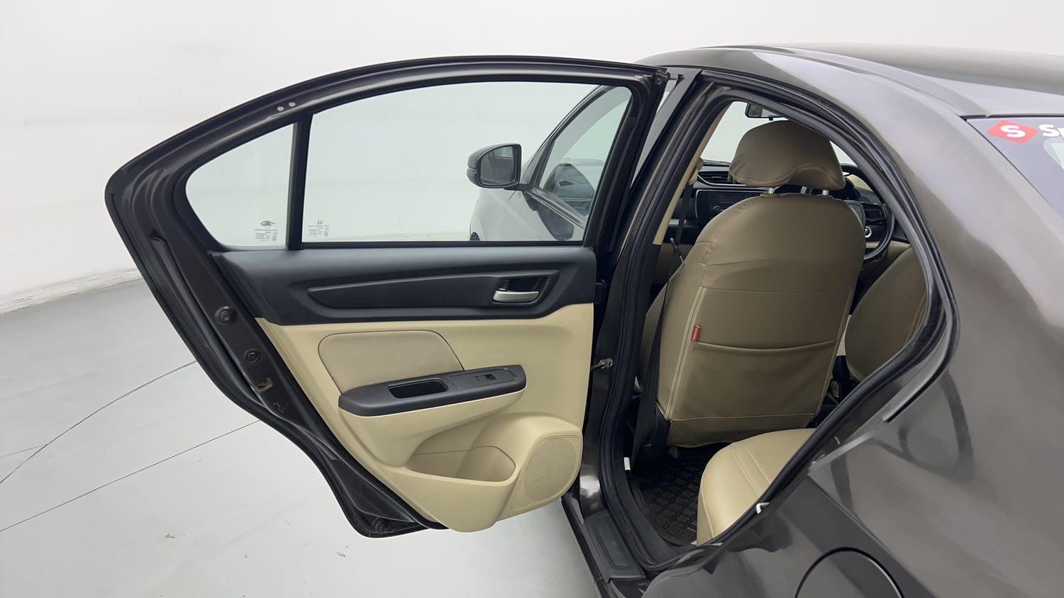 Used 2019 Honda Amaze 1.2 V MT Petrol Petrol Manual interior LEFT REAR DOOR OPEN VIEW