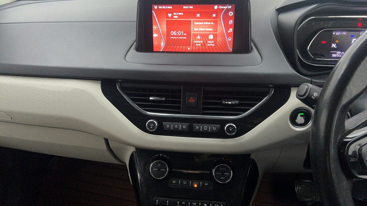 Used 2020 Tata Nexon XZA Plus (O) Diesel Diesel Automatic interior MUSIC SYSTEM & AC CONTROL VIEW