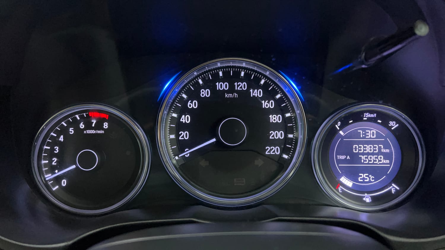 Used 2021 Honda City V Petrol Petrol Manual interior CLUSTERMETER VIEW