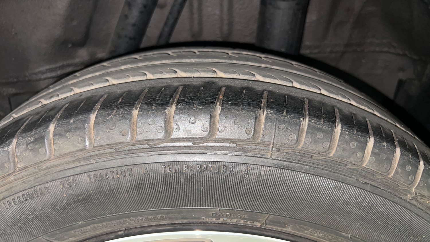 Used 2021 Honda City V Petrol Petrol Manual tyres LEFT REAR TYRE TREAD VIEW