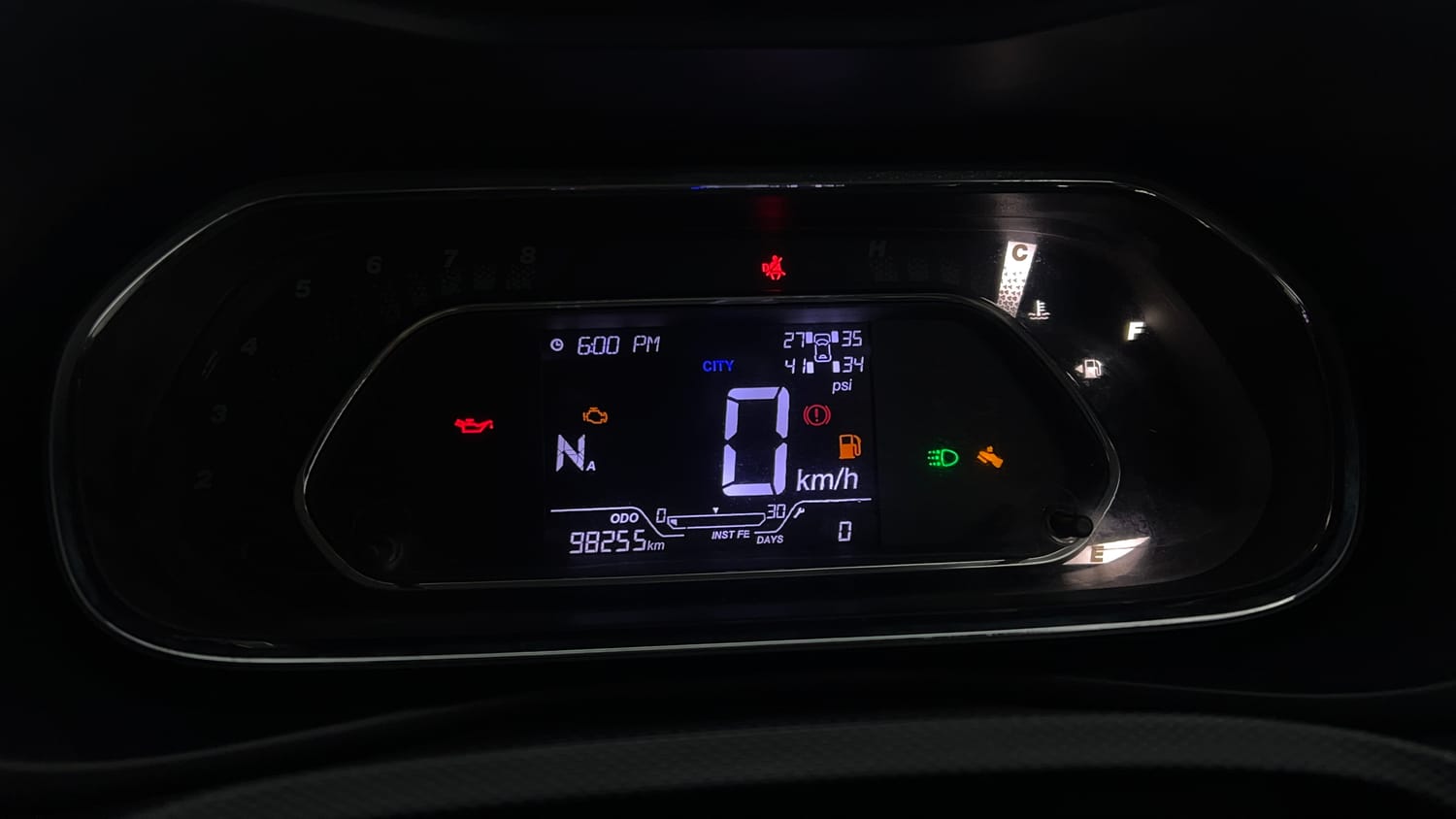 Used 2020 Tata Nexon XZA Plus (O) Diesel Diesel Automatic interior CLUSTERMETER VIEW