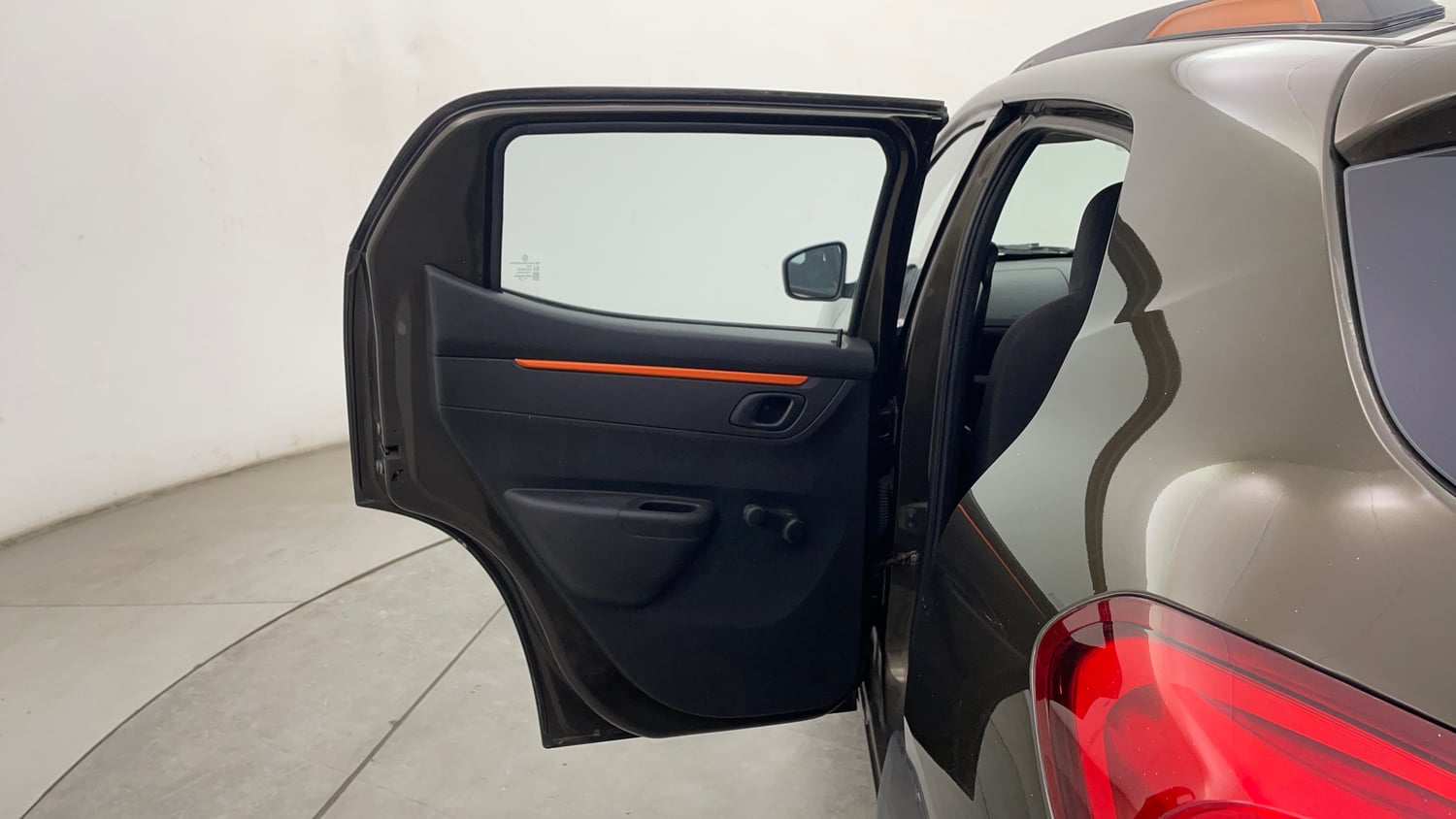 Used 2019 Renault Kwid CLIMBER 1.0 AMT Petrol Automatic interior LEFT REAR DOOR OPEN VIEW