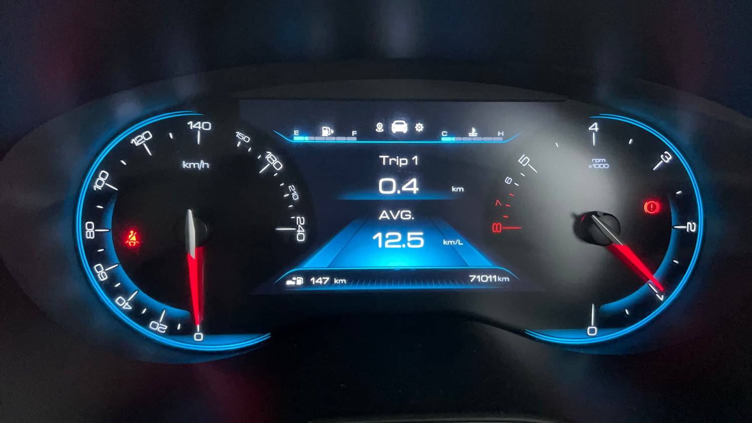 Used 2021 MG Motors Hector Sharp 2.0 Diesel Turbo MT Diesel Manual interior CLUSTERMETER VIEW