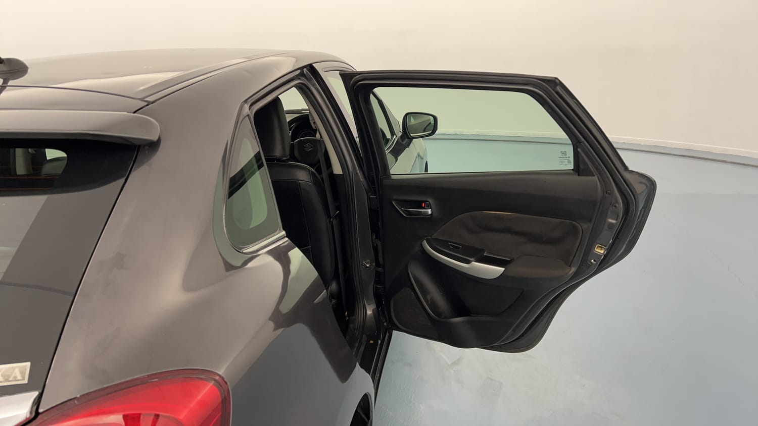 Used 2017 Maruti Suzuki Baleno Zeta 1.3 Diesel Manual interior RIGHT REAR DOOR OPEN VIEW