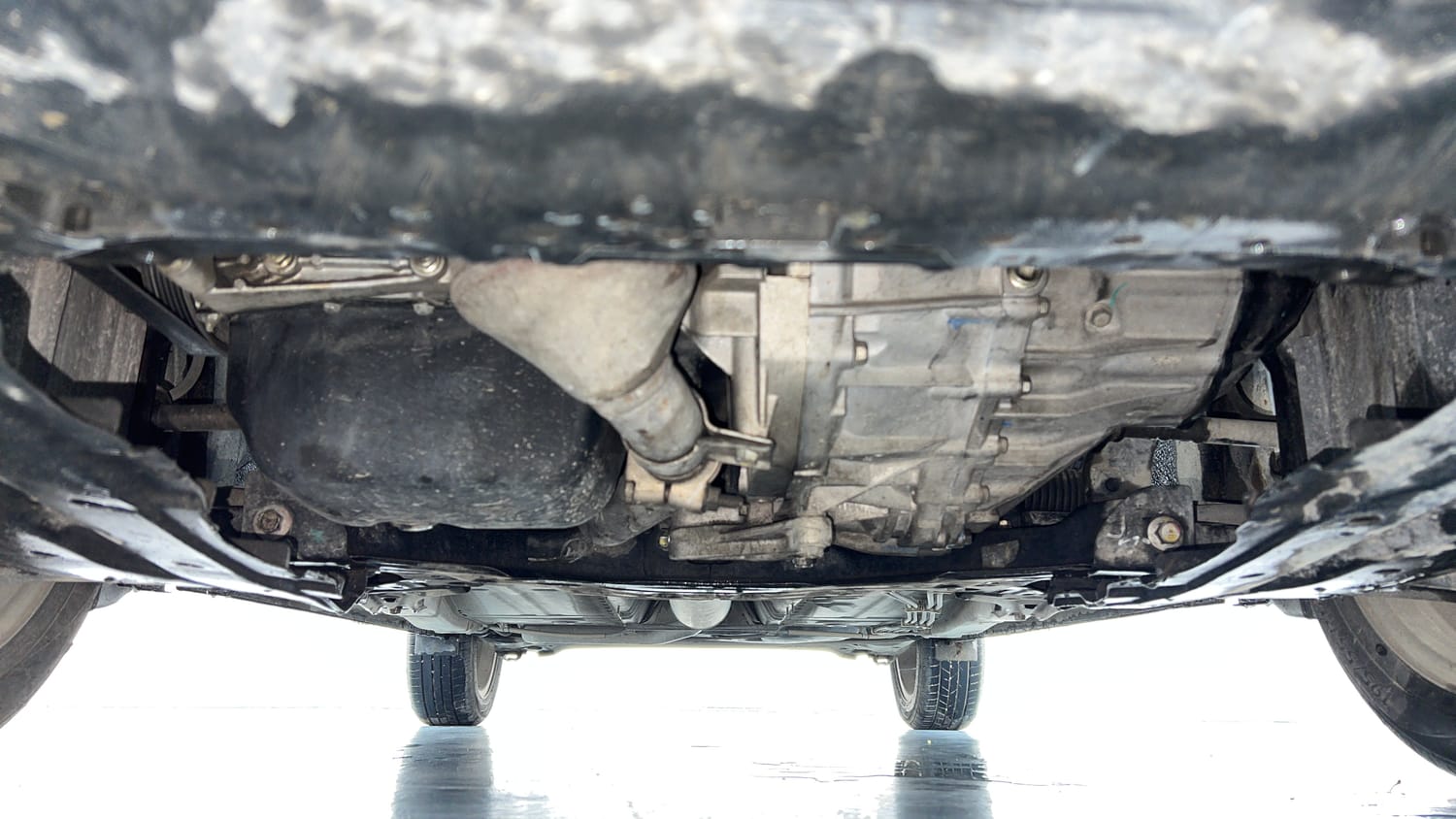 Used 2017 Maruti Suzuki Baleno Zeta 1.3 Diesel Manual extra FRONT LEFT UNDERBODY VIEW