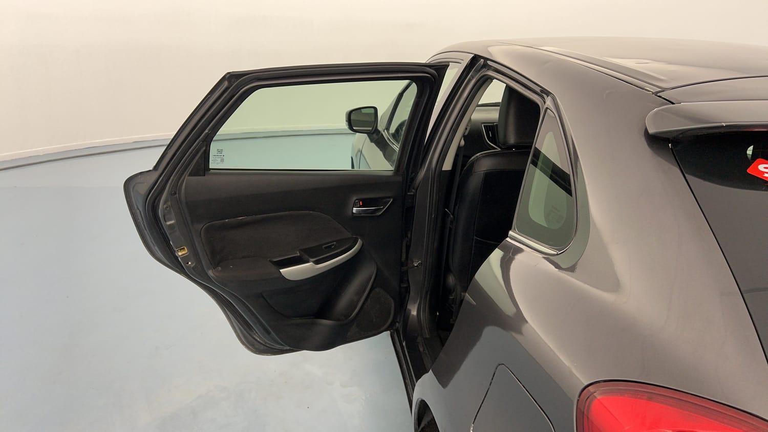 Used 2017 Maruti Suzuki Baleno Zeta 1.3 Diesel Manual interior LEFT REAR DOOR OPEN VIEW