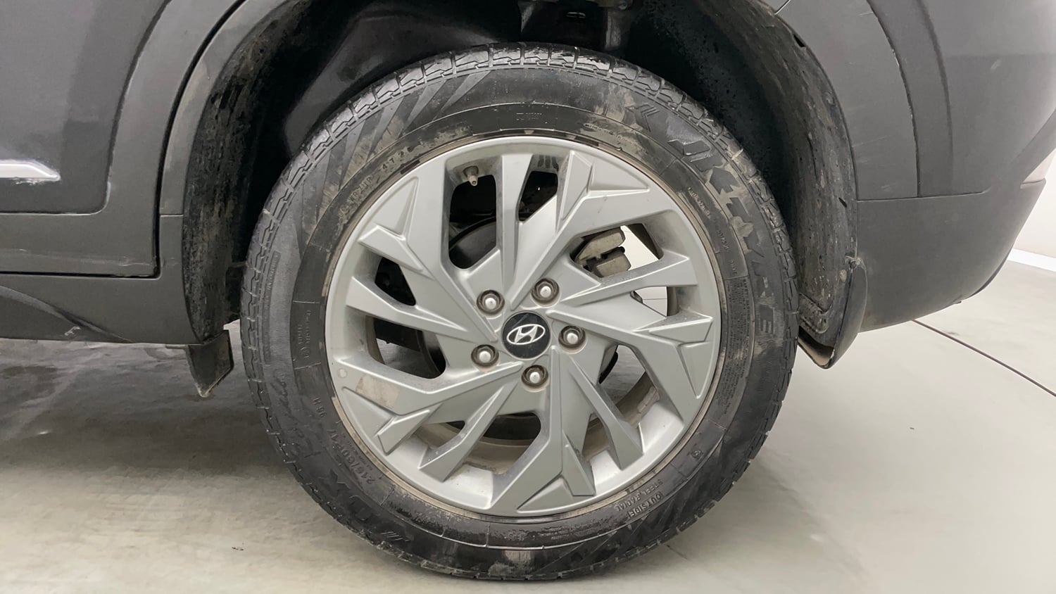 Used 2020 Hyundai Creta SX (O) 1.4 Turbo 7 DCT Petrol Automatic tyres LEFT REAR TYRE RIM VIEW