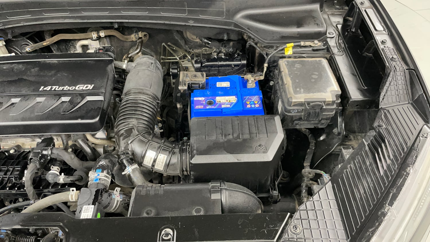Used 2020 Hyundai Creta SX (O) 1.4 Turbo 7 DCT Petrol Automatic engine ENGINE LEFT SIDE VIEW