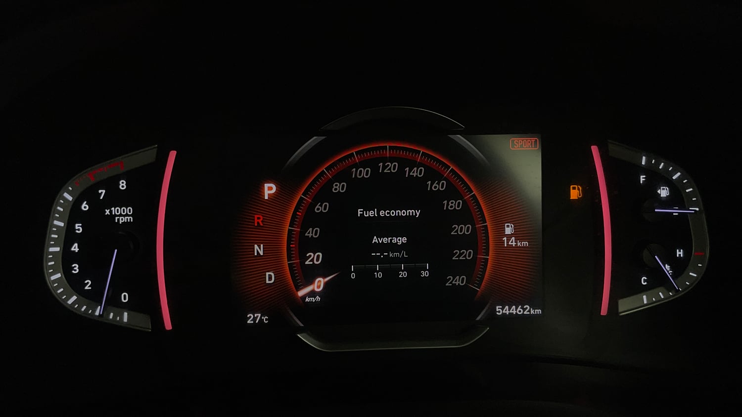 Used 2020 Hyundai Creta SX (O) 1.4 Turbo 7 DCT Petrol Automatic interior CLUSTERMETER VIEW