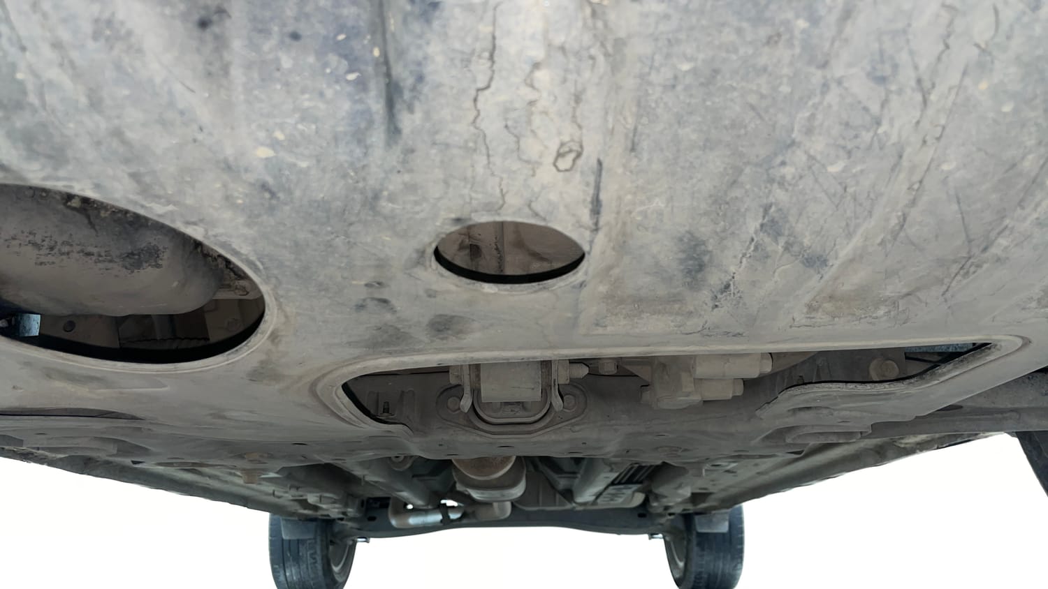 Used 2020 Hyundai Creta SX (O) 1.4 Turbo 7 DCT Petrol Automatic extra FRONT LEFT UNDERBODY VIEW