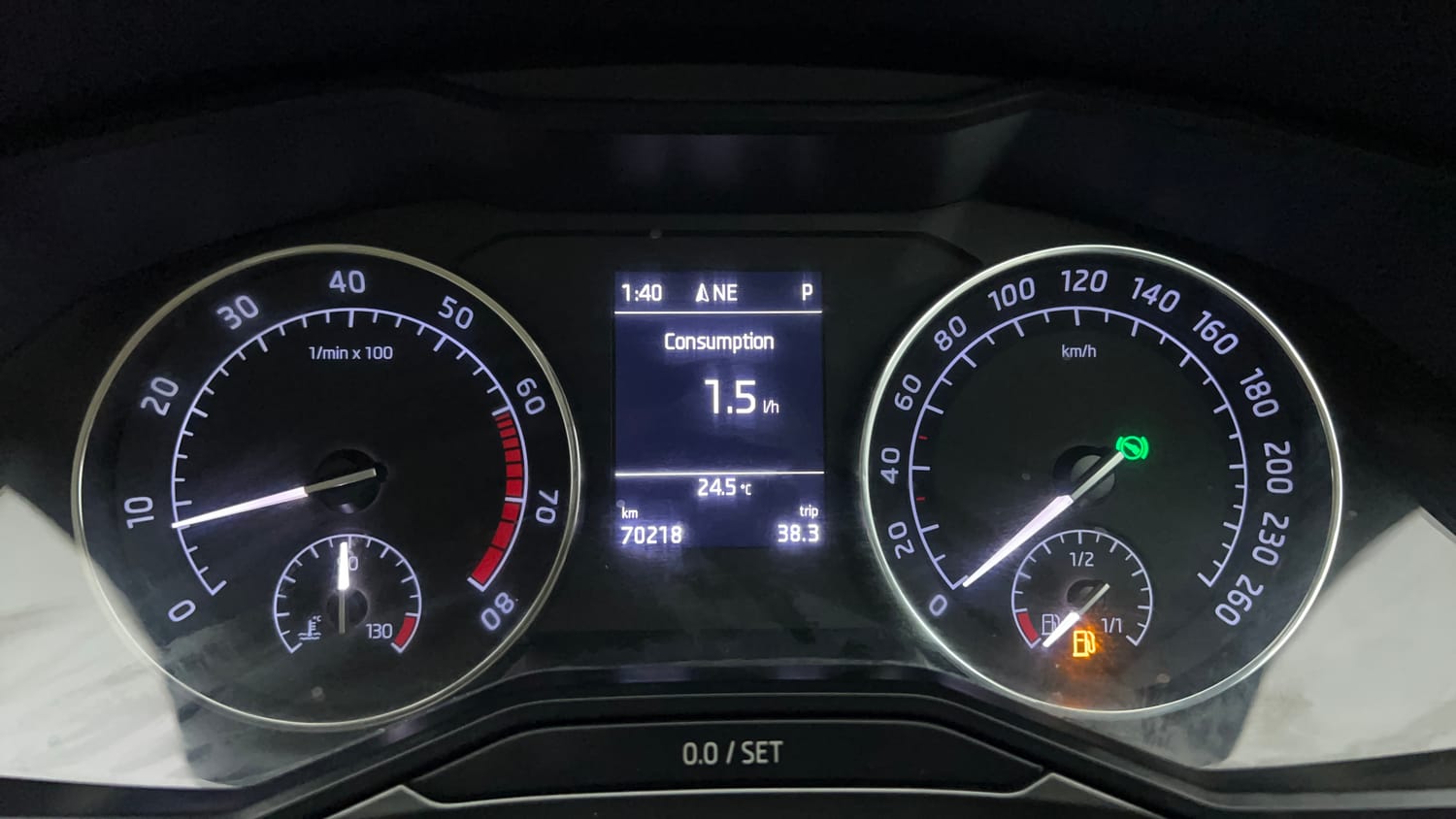 Used 2018 Skoda Superb Style TSI AT Petrol Automatic interior CLUSTERMETER VIEW