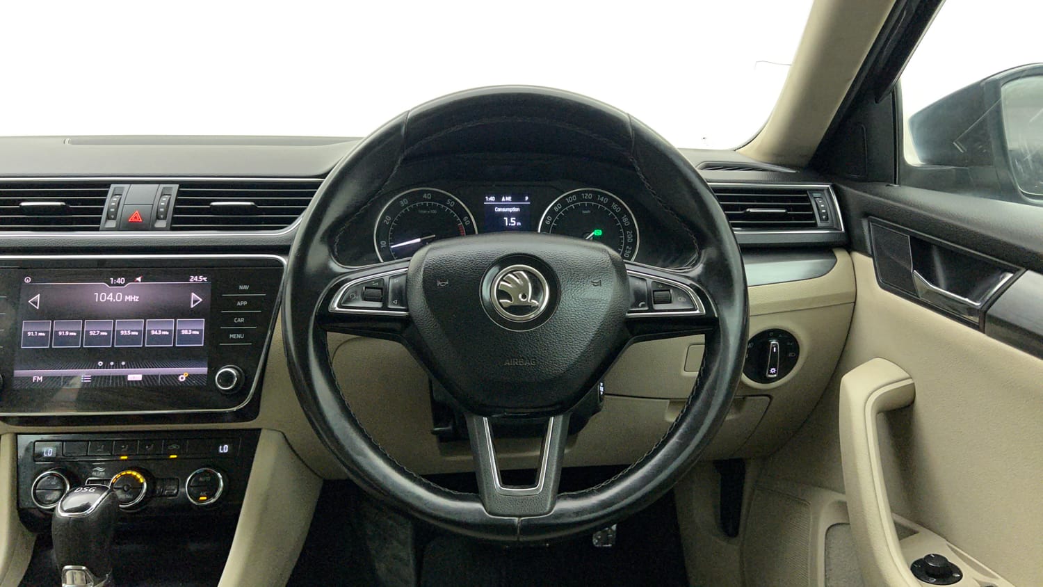Used 2018 Skoda Superb Style TSI AT Petrol Automatic interior STEERING VIEW