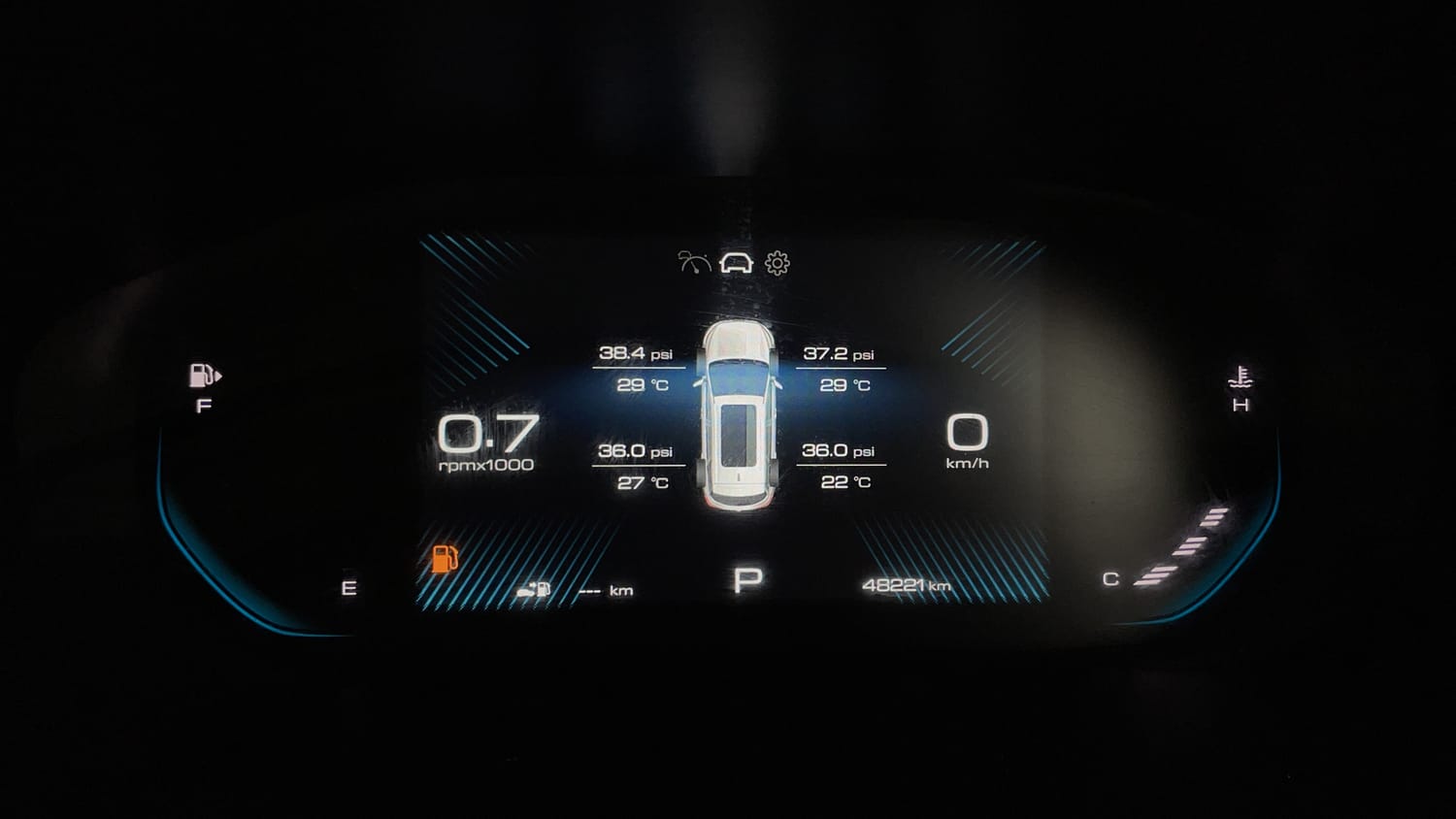 Used 2023 MG Motors Hector Plus Savvy Pro 1.5 Turbo Petrol CVT 6 STR Petrol Automatic interior CLUSTERMETER VIEW