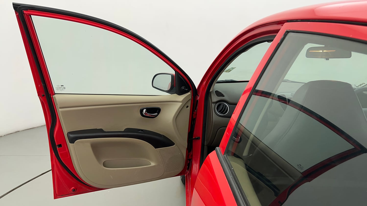 Used 2012 Hyundai i10 Magna 1.1 iRDE2 Petrol Manual interior LEFT FRONT DOOR OPEN VIEW