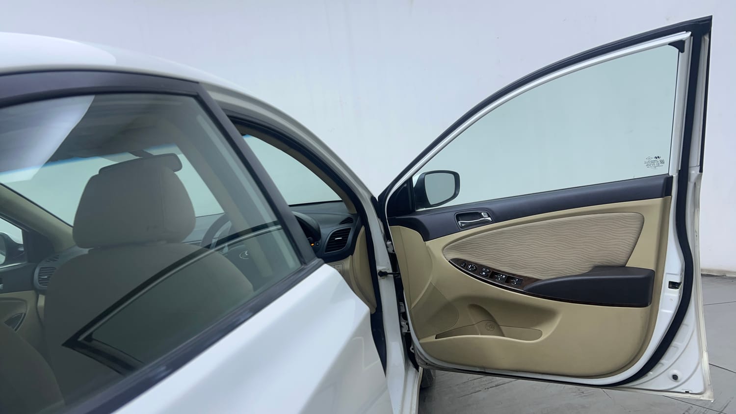 Used 2013 Hyundai Verna Fluidic 1.6 CRDi SX Diesel Manual interior RIGHT FRONT DOOR OPEN VIEW