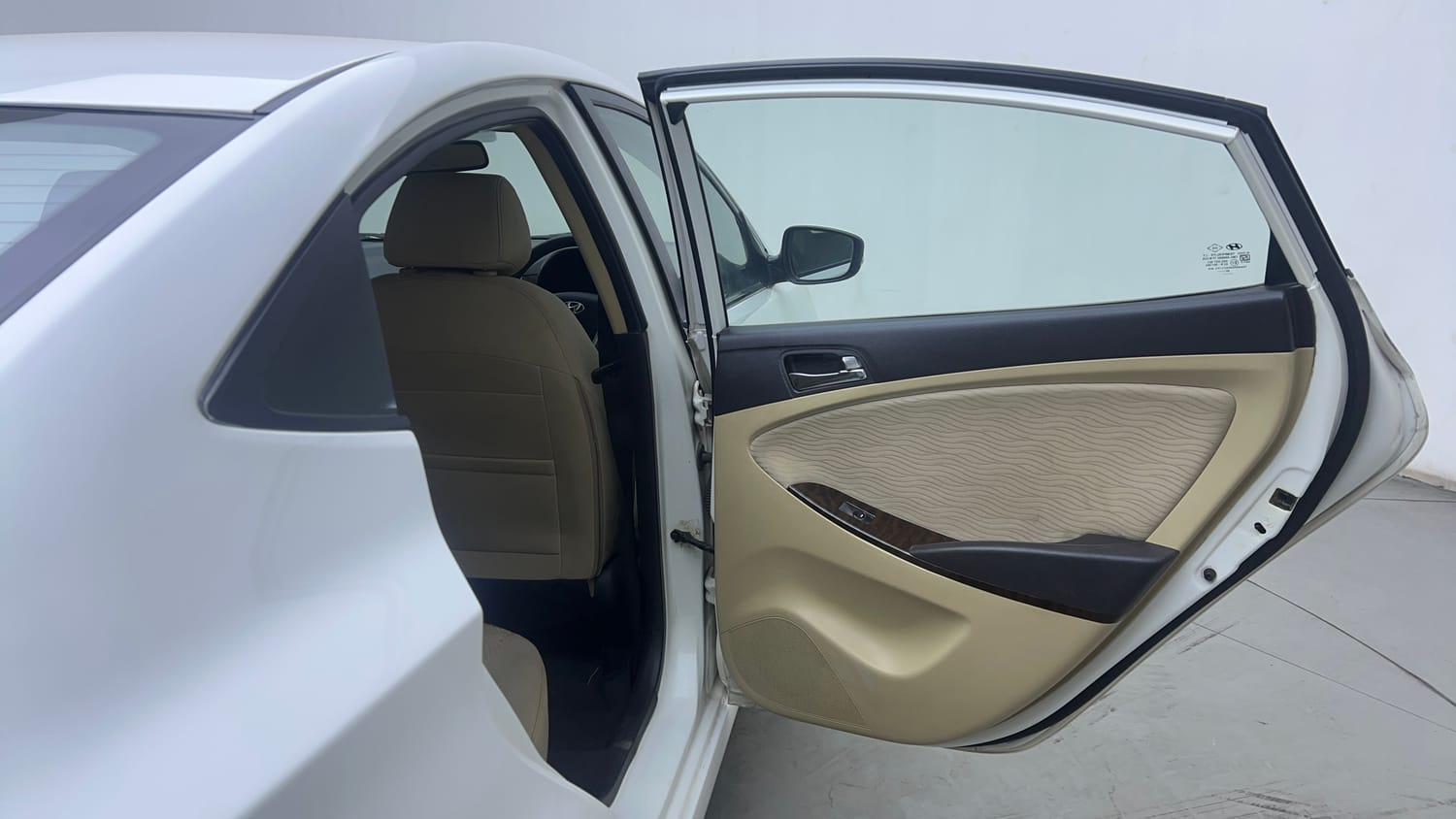 Used 2013 Hyundai Verna Fluidic 1.6 CRDi SX Diesel Manual interior RIGHT REAR DOOR OPEN VIEW