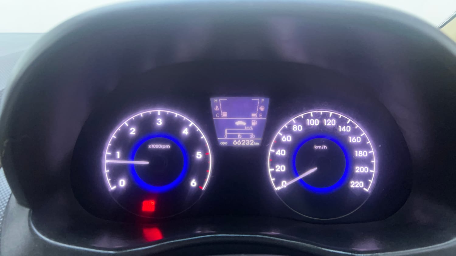 Used 2013 Hyundai Verna Fluidic 1.6 CRDi SX Diesel Manual interior CLUSTERMETER VIEW