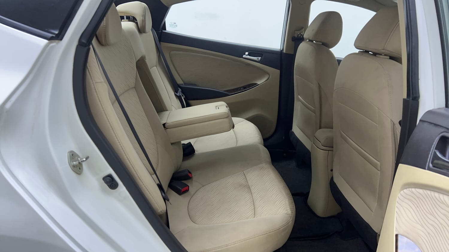 Used 2013 Hyundai Verna Fluidic 1.6 CRDi SX Diesel Manual interior RIGHT SIDE REAR DOOR CABIN VIEW
