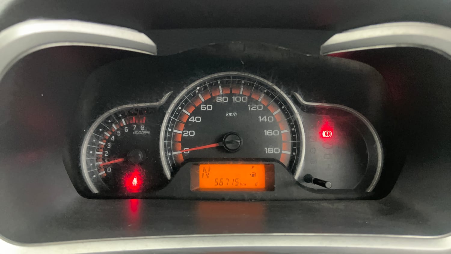 Used 2017 Maruti Suzuki Alto K10 [2014-2019] VXI AMT (O) Petrol Automatic interior CLUSTERMETER VIEW