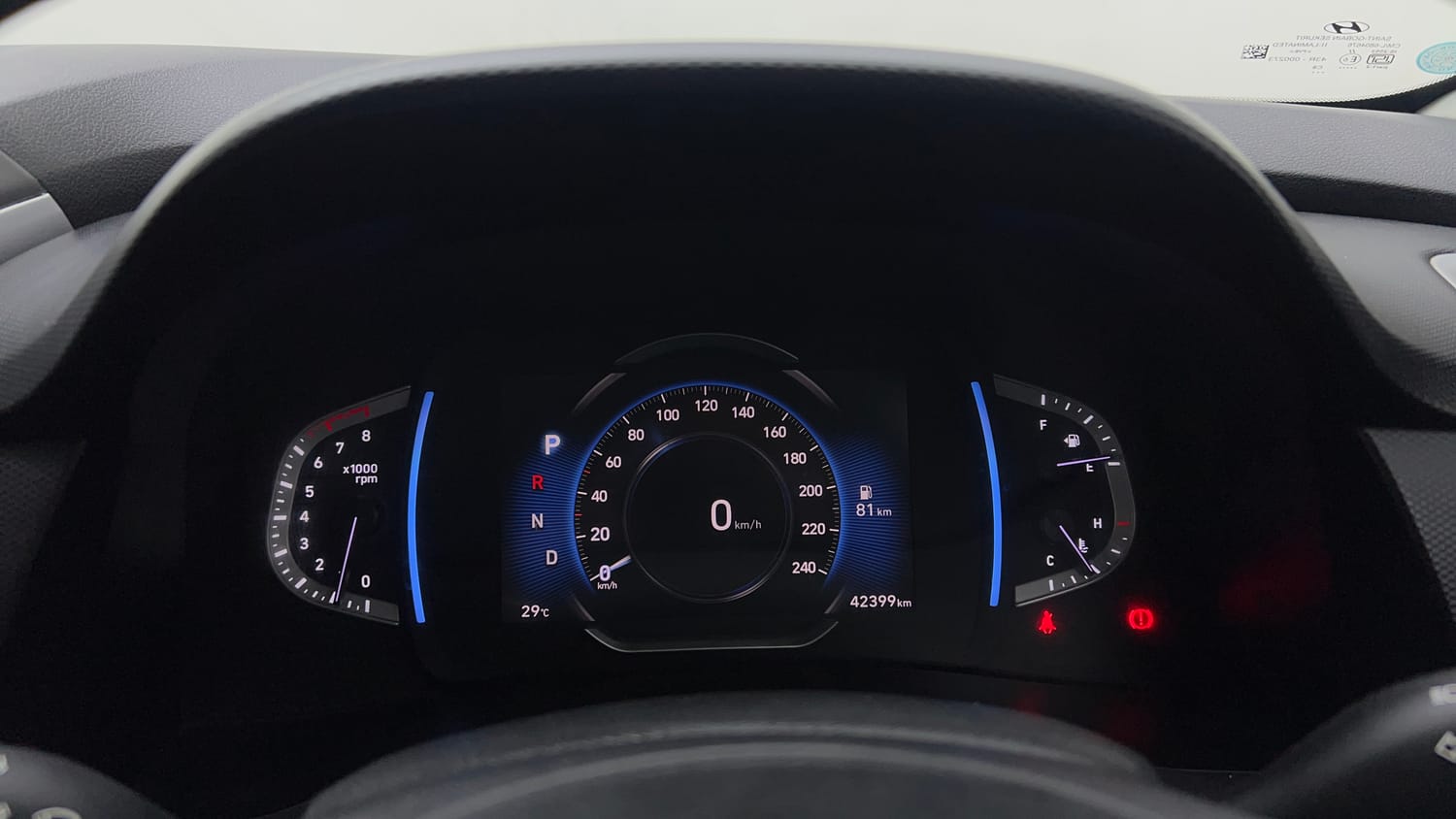 Used 2021 Hyundai Creta SX (O) 1.4 Turbo 7 DCT Petrol Automatic interior CLUSTERMETER VIEW