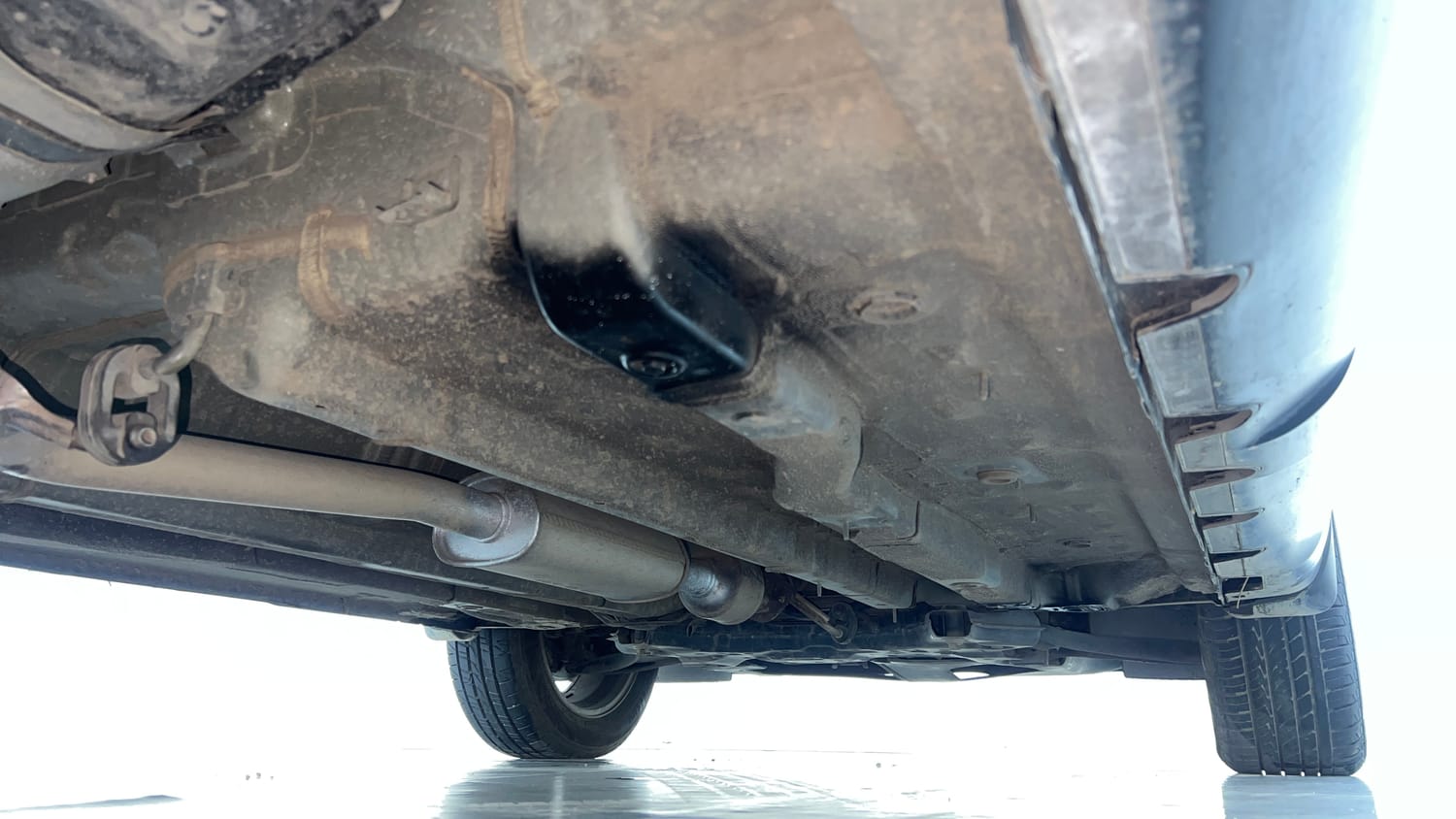 Used 2021 Hyundai Creta SX (O) 1.4 Turbo 7 DCT Petrol Automatic extra REAR RIGHT UNDERBODY VIEW