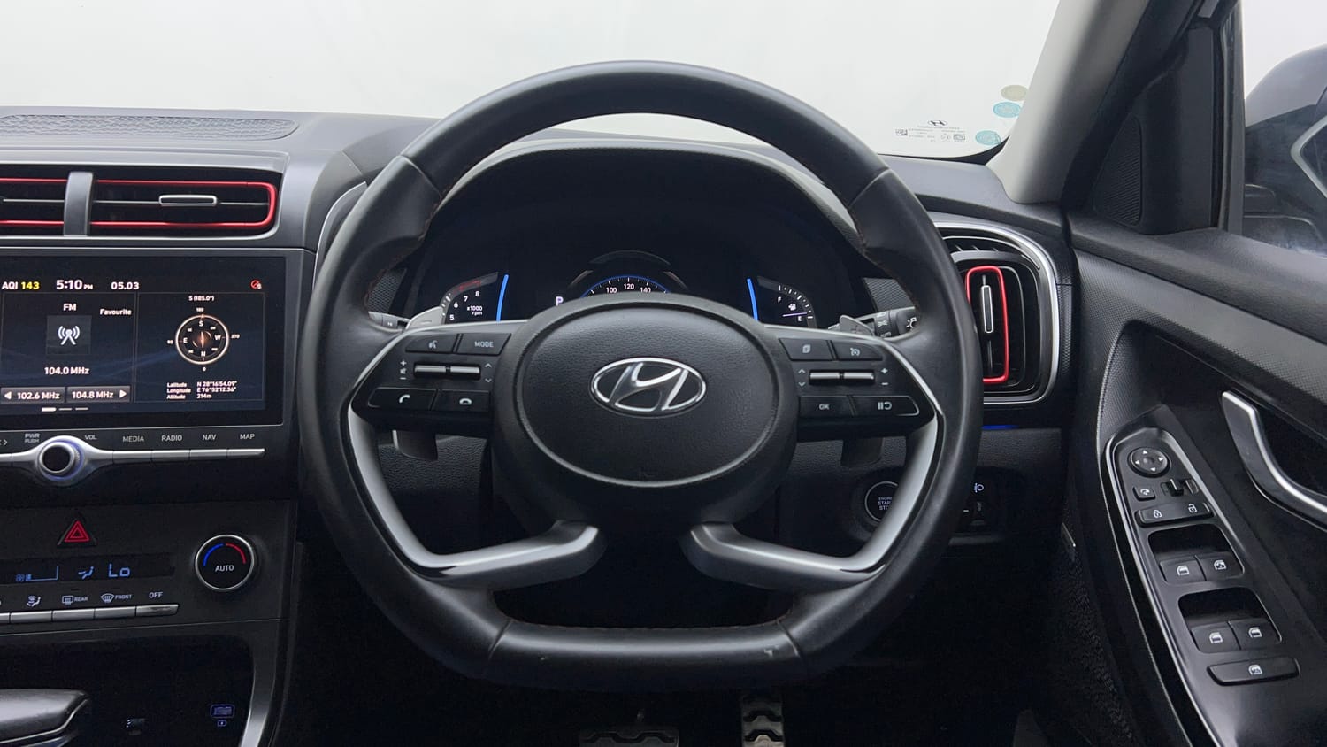 Used 2021 Hyundai Creta SX (O) 1.4 Turbo 7 DCT Petrol Automatic interior STEERING VIEW