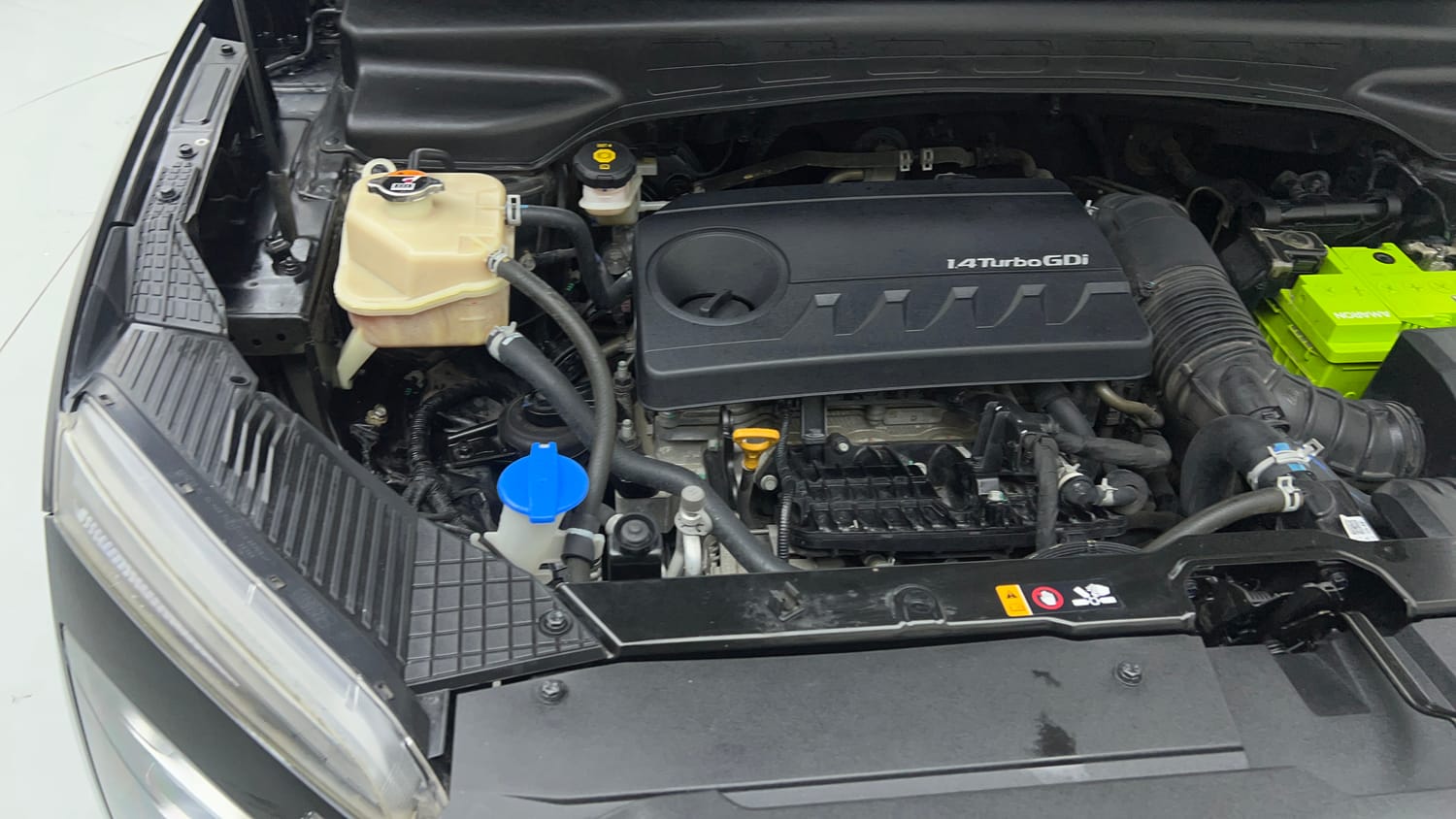 Used 2021 Hyundai Creta SX (O) 1.4 Turbo 7 DCT Petrol Automatic engine ENGINE RIGHT SIDE VIEW