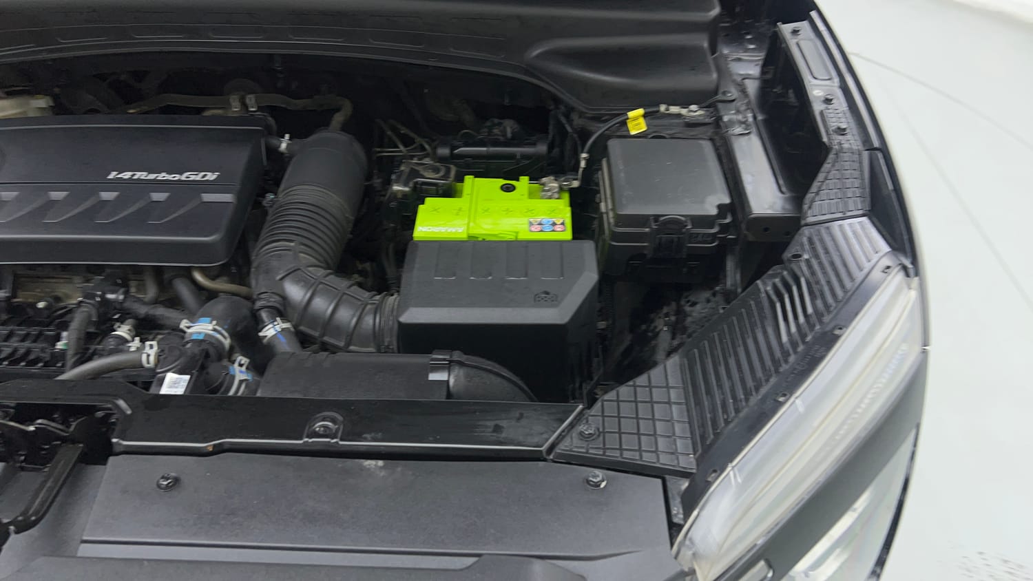 Used 2021 Hyundai Creta SX (O) 1.4 Turbo 7 DCT Petrol Automatic engine ENGINE LEFT SIDE VIEW
