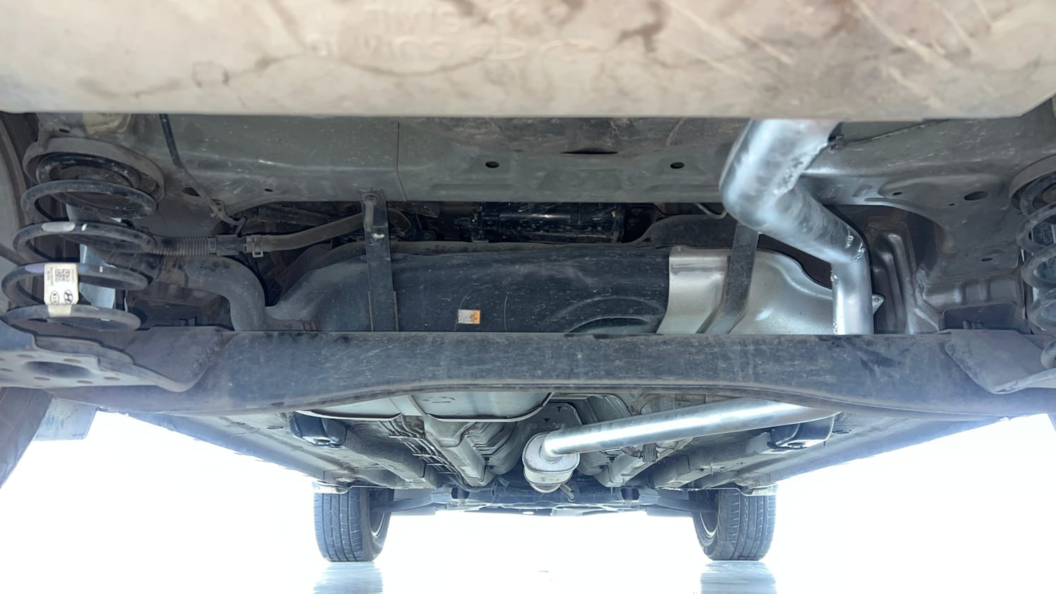 Used 2021 Hyundai Creta SX (O) 1.4 Turbo 7 DCT Petrol Automatic extra REAR UNDERBODY VIEW (TAKEN FROM REAR)